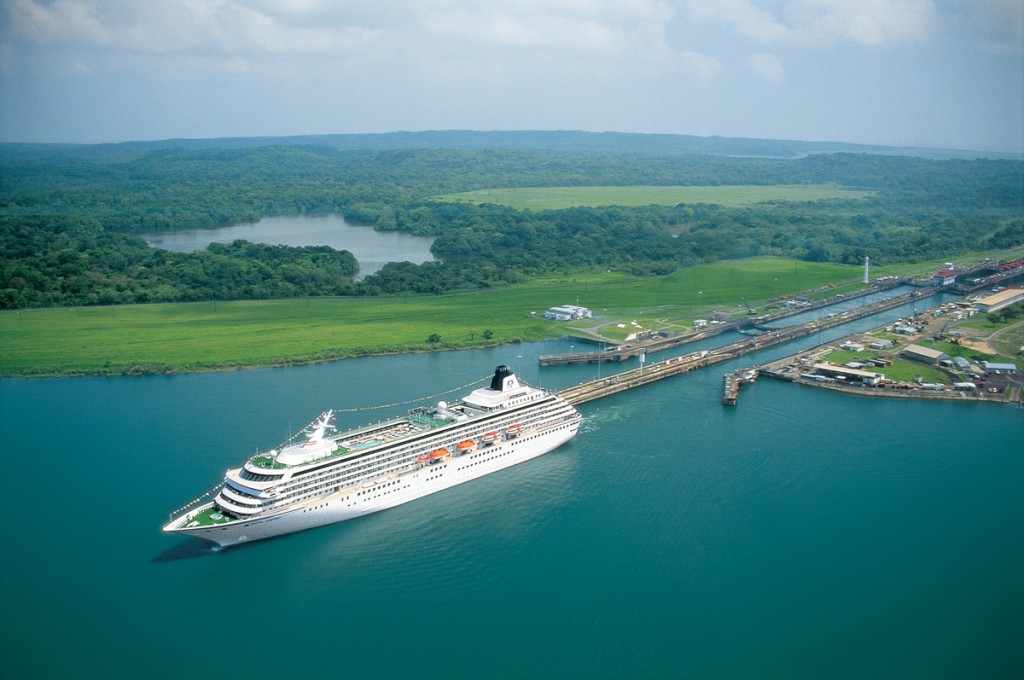 Miraflores locks at the Panama canal