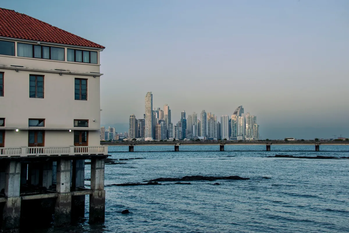Panama City expat neighborhoods with Casco Viejo and city skyline