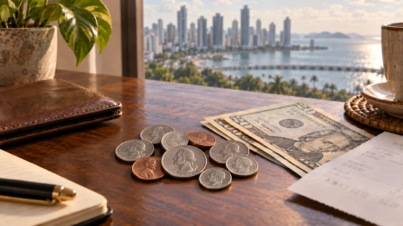 US dollar currency used for everyday transactions in Panama